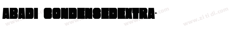 Abadi CondensedExtra字体转换
